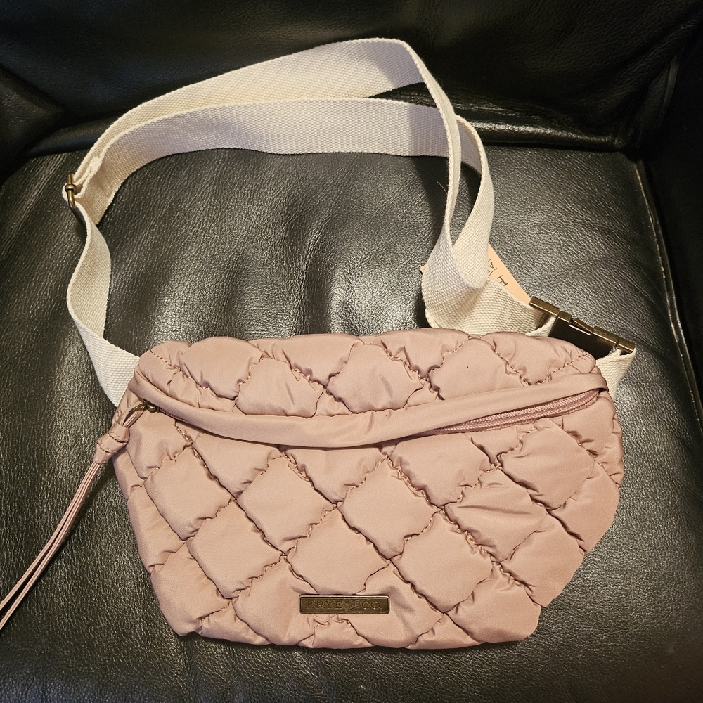 Lexi Quilted Pink/Rose Belt Bag Roebuck NWT Frye And Co.